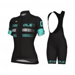 2021 Abbigliamento Ciclismo Donne ALE Azzurro Manica Corta e Salopette (5)